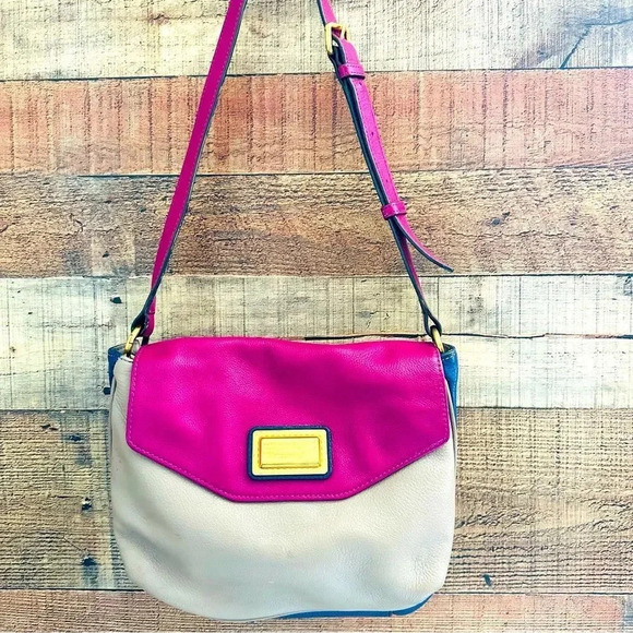 Marc By Marc Jacobs Color Block Leather Flap Crossbody - Picture 2 of 12